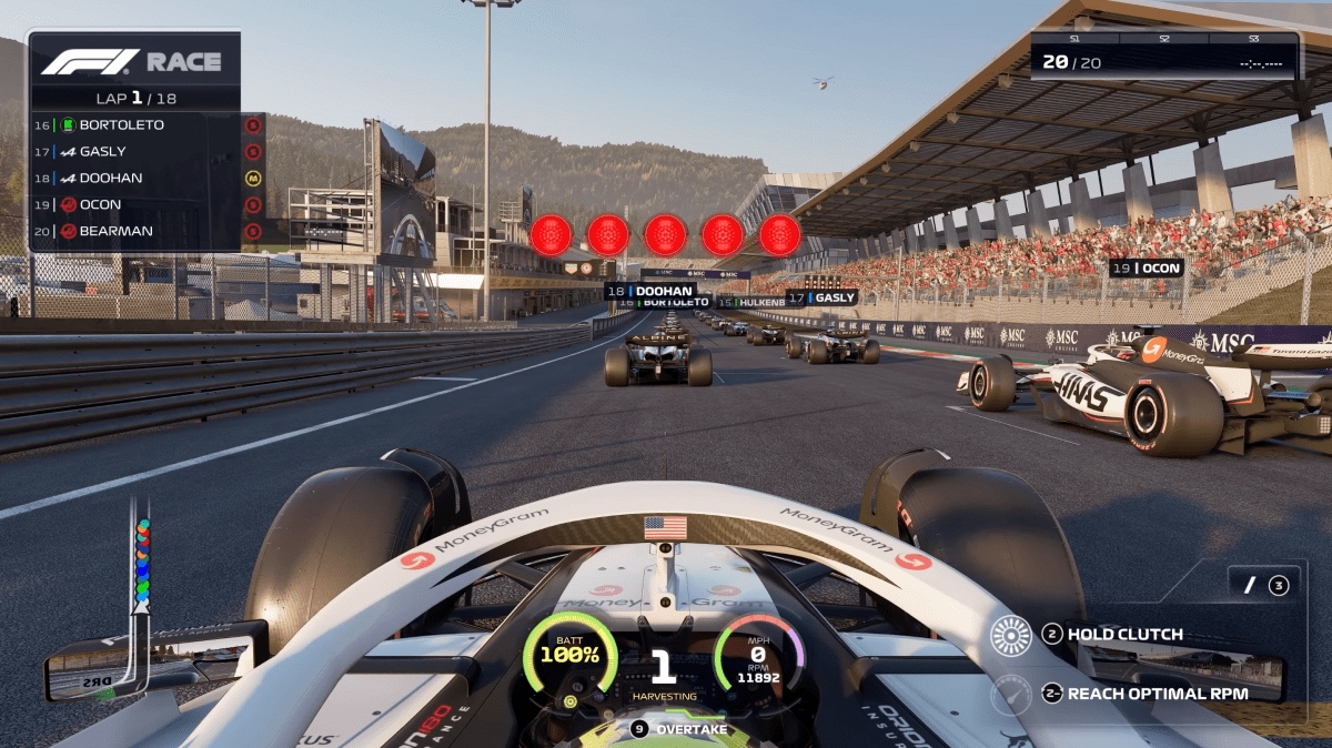 F1 Rüzgarı Oynanışı